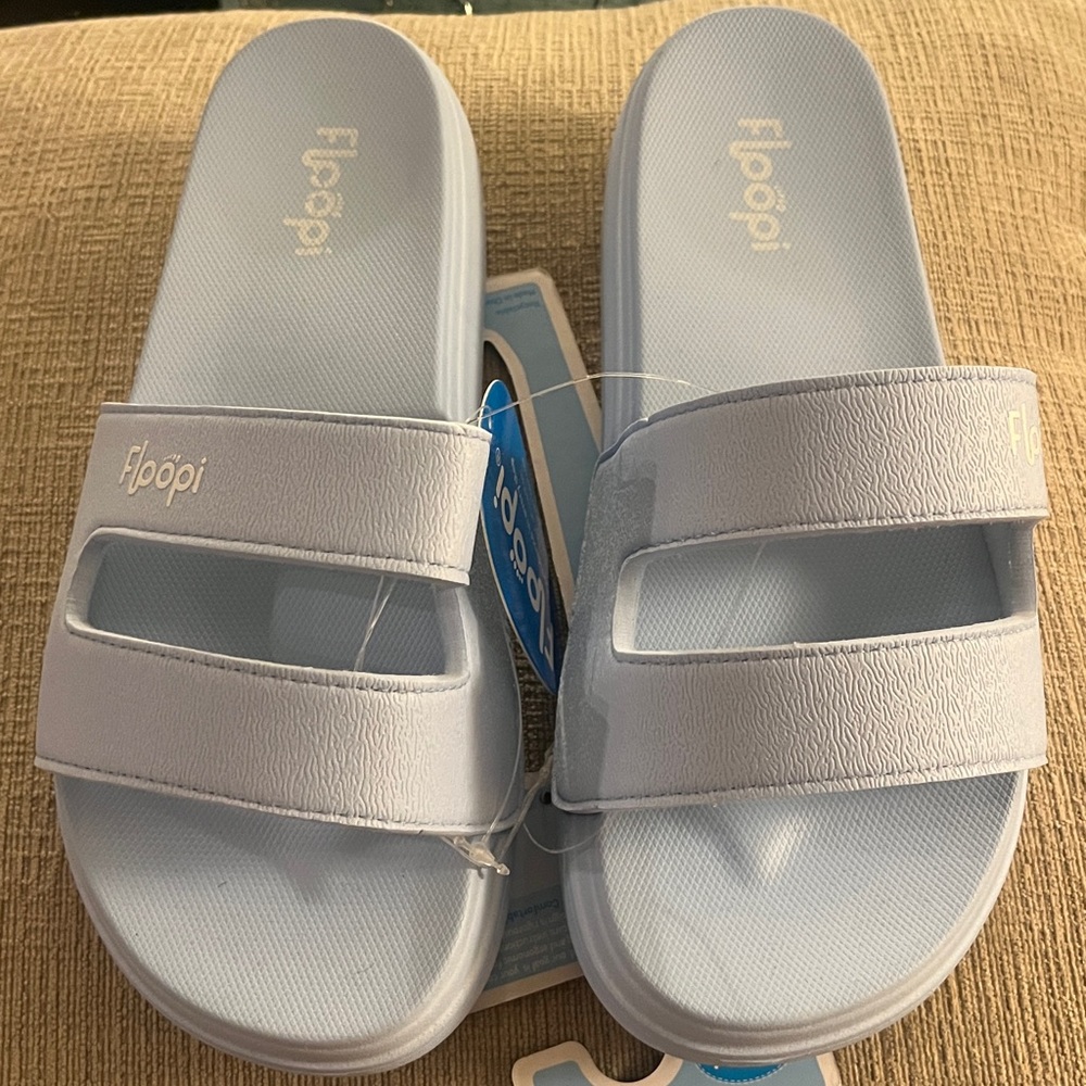 Floopi Light Blue Slide Sandals - Picture 6 of 7